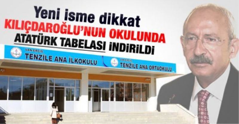 Adı değiştirilen okul Kılıçdaroğlu
