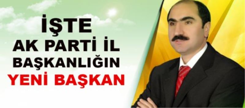 AK Parti İl Başkanlığına Avukat Zahir Soğanda atandı.