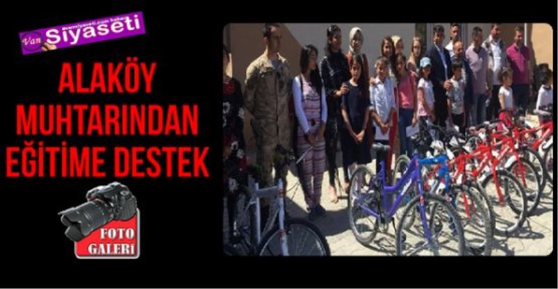 ALAKÖY MUHTARINDAN EĞİTİME DESTEK