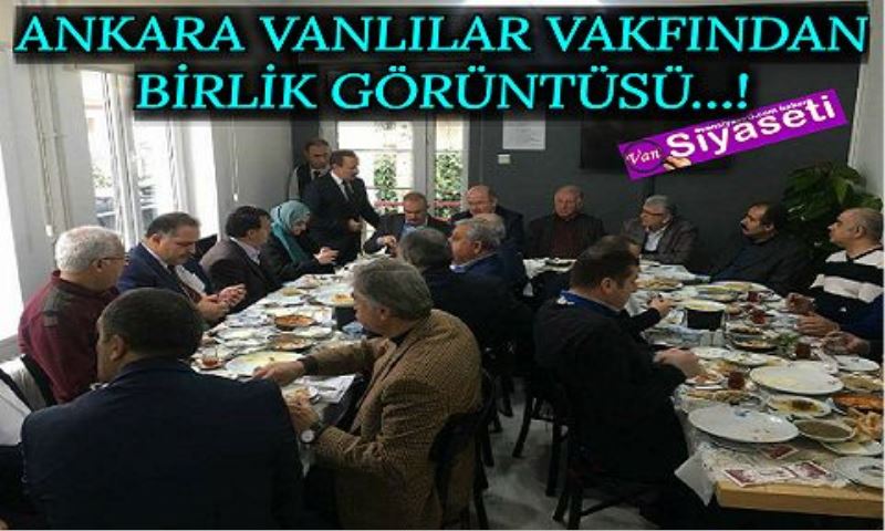 VANLI SİYASİLER BU KAHVALTIDA BULUŞTU...!