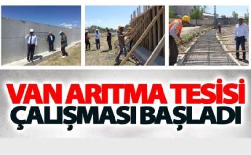 Arıtma tesisinde çalışmalar start aldı