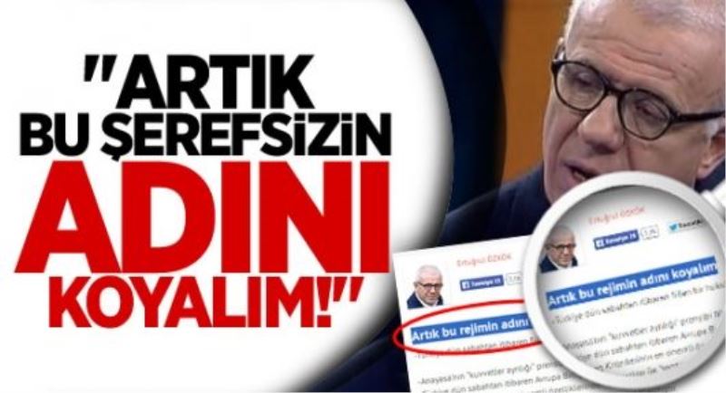 Artık bu şerefsizin adını koyalım!