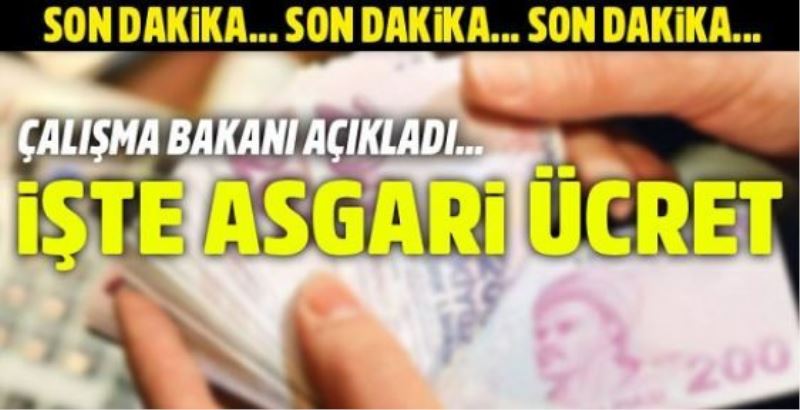 Asgari ücrette son dakika: 