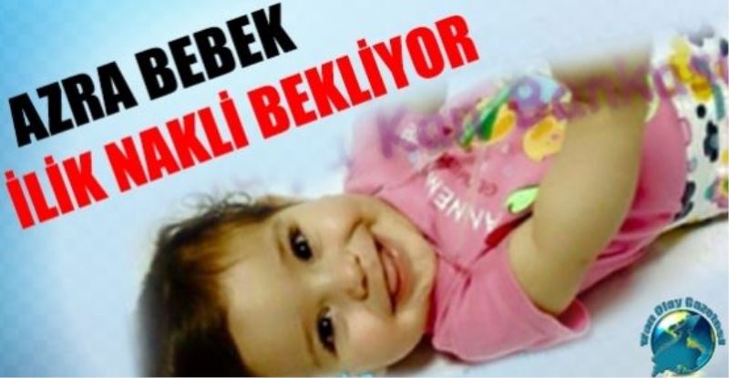 Azra bebek ilik nakli bekliyor