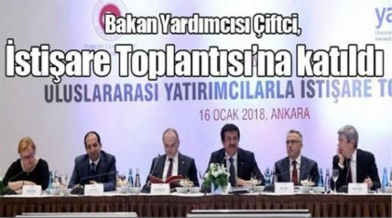 Bakan Yardımcısı Çiftci, İstişare Toplantısı’na katıldı