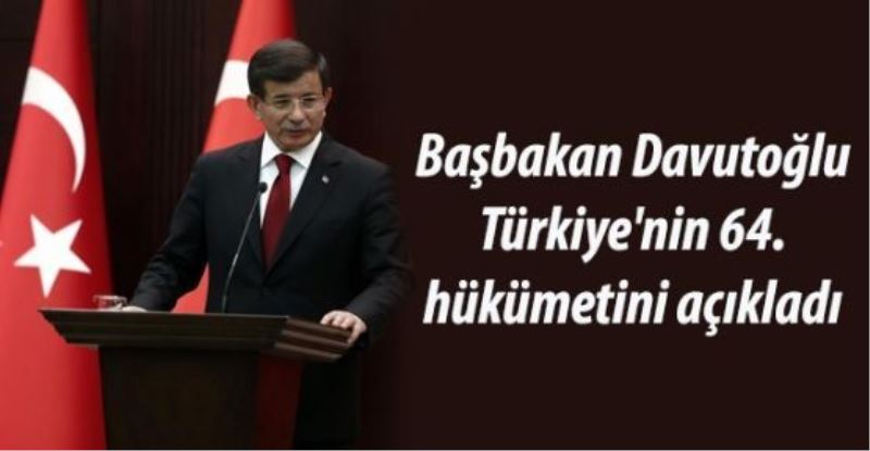 Başbakan Davutoğlu Türkiye