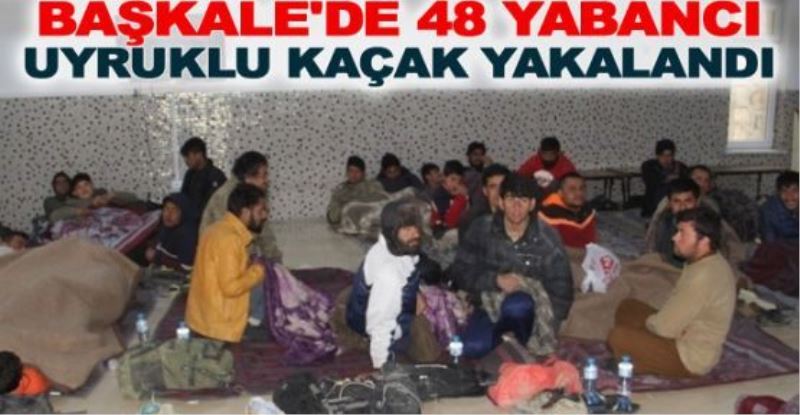 Başkale sınırında 48 yabancı uyruklu yakalandı