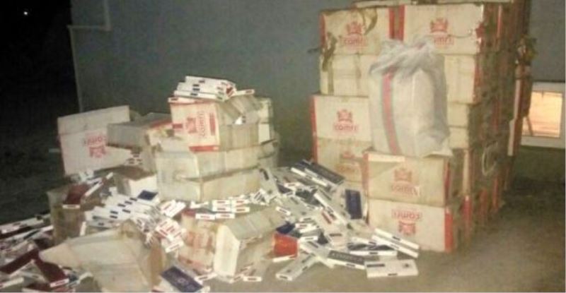 Başkale’de 180 bin paket kaçak sigara ele geçirildi