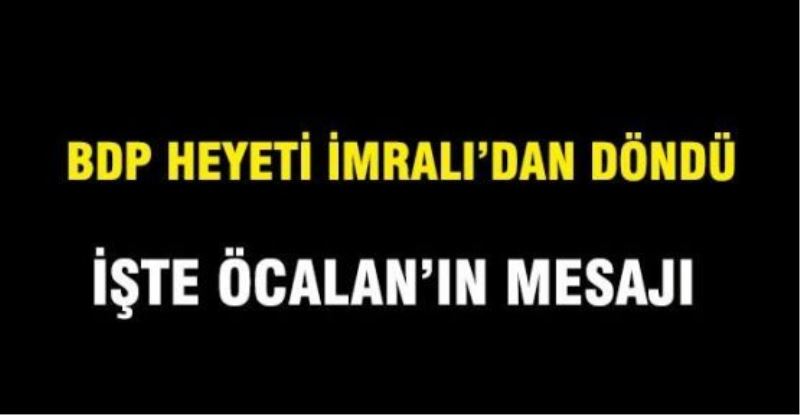 BDP Heyeti görüşme sonrası açıklama yaptı