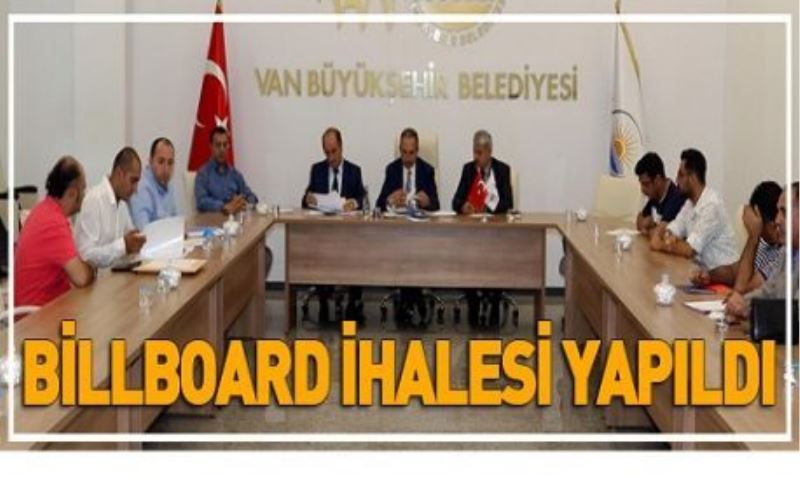 BİLLBOARD İHALESİ YAPILDI