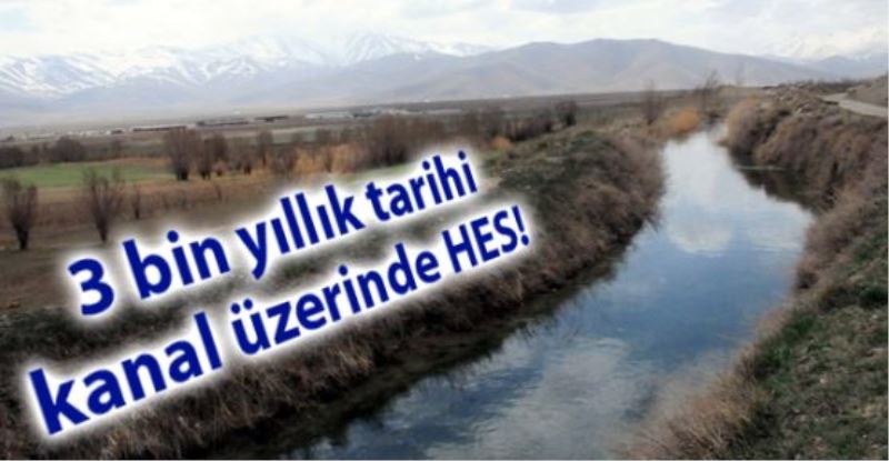 bin yıllık tarihi kanal üzerinde HES! 