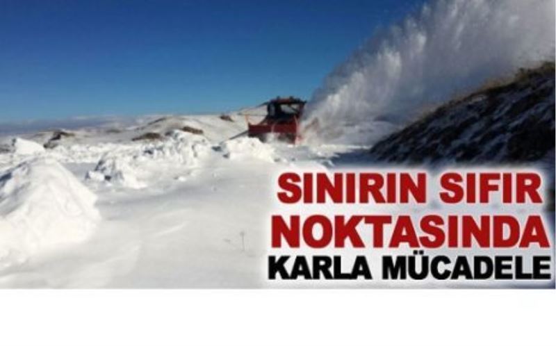 Büyükşehir’den sınırda karla mücadele…