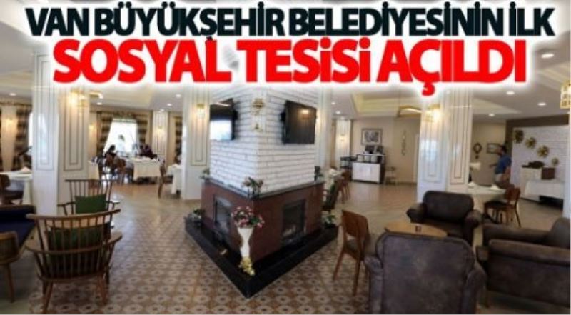 Büyükşehir’in ilk sosyal tesisi açıldı