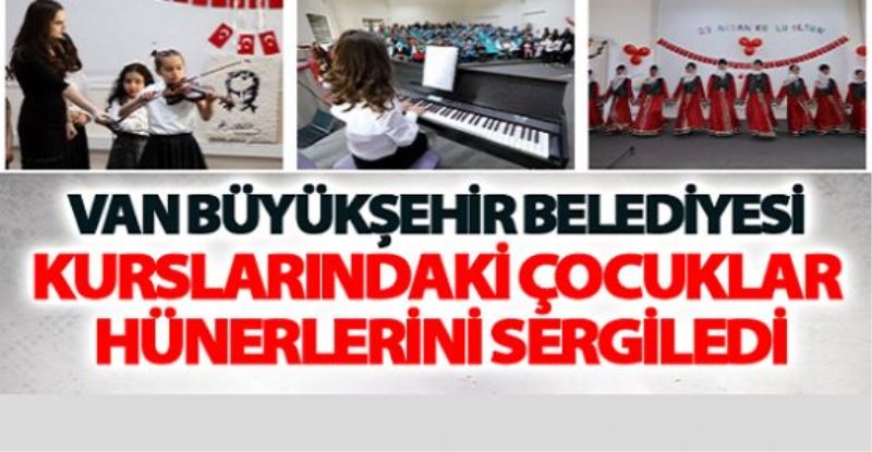 Çocuklar Hünerlerini sergilediler