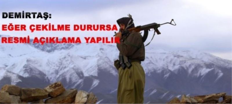 Demirtaş: PKK çekilmeyi durdurmadı