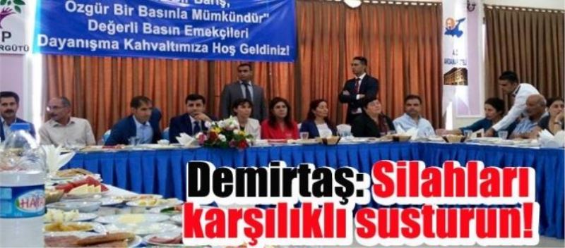 Demirtaş: Silahları karşılıklı susturun!