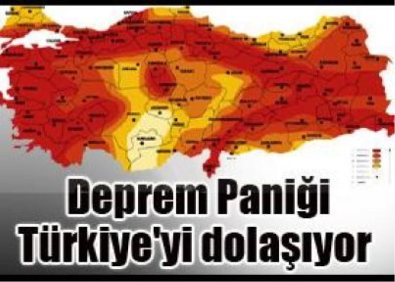Deprem paniği Türkiye