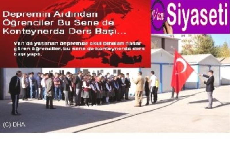 Depremin Ardından Öğrenciler Bu Sene de Konteynerda Ders Başı Yaptı