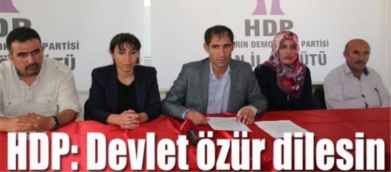 -Devlet özür dilesin