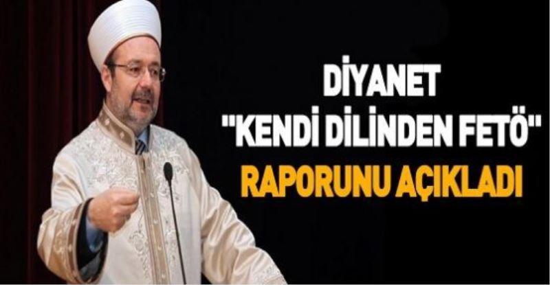 Diyanet Kendi Dilinden FETÖ raporunu açıkladı