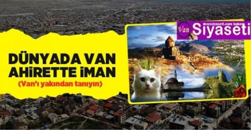 Dünyada Van, Ahirette İman!