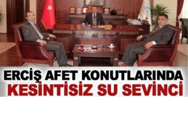 Erciş Afet Konutlarında kesintisiz su sevinci