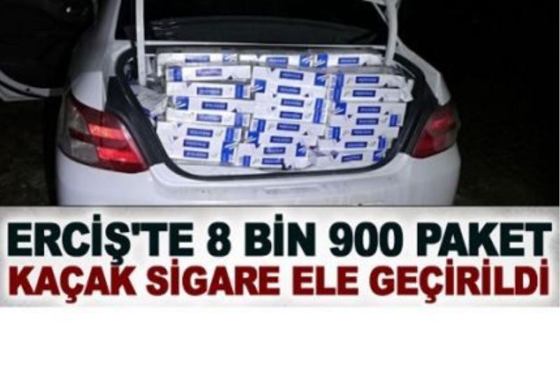 Erciş’te 8 bin 900 paket kaçak sigara ele geçirildi