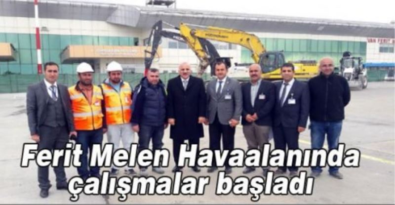 Ferit Melen Havaalanında çalışmalar başladı