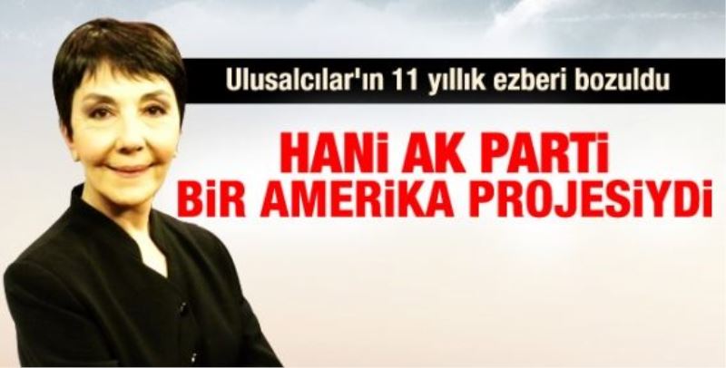 Gülay Göktürk: Hani AK Parti bir Amerika projesiydi