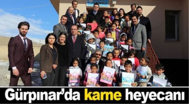 Gürpınar’da karne heyecanı