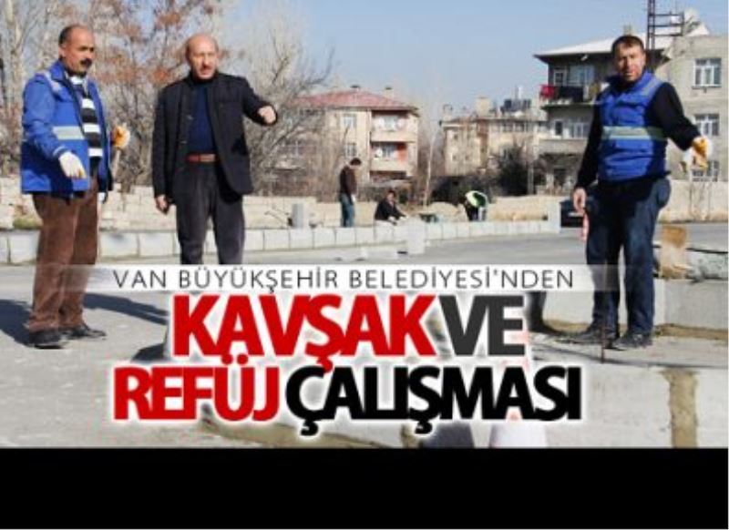 Hasanbey Caddesi’nde refüj çalışması…