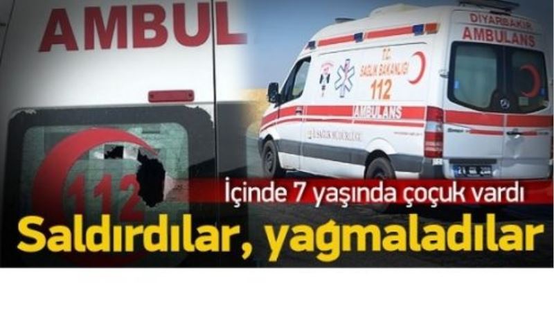 Ambulansa molotoflu saldırı