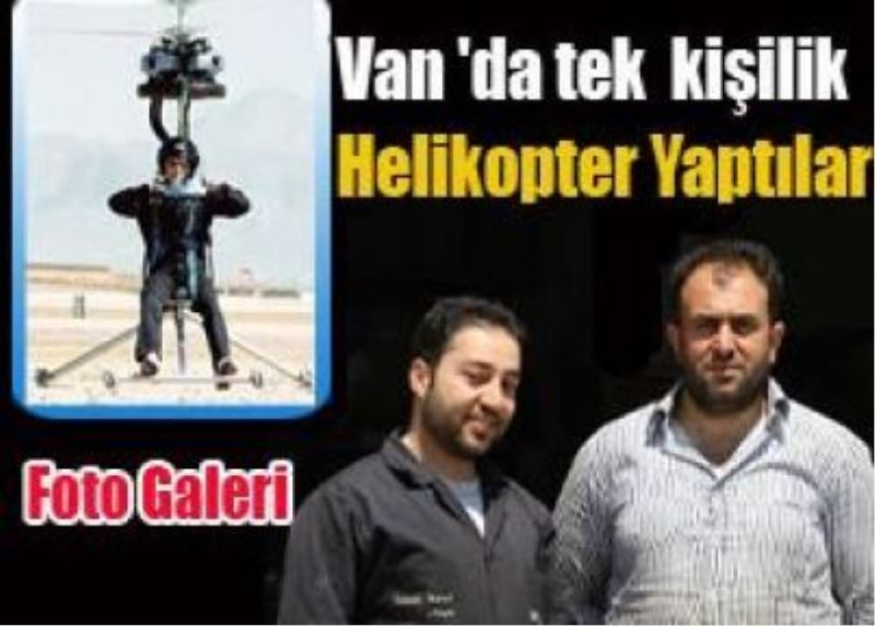 Helikopter Yaptılar Ama Uçuramadılar