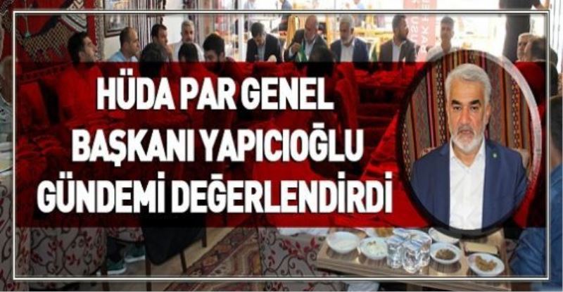 VİDEO HABER - HÜDA PAR Genel Başkanı Yapıcıoğlu gündemi değerlendirdi