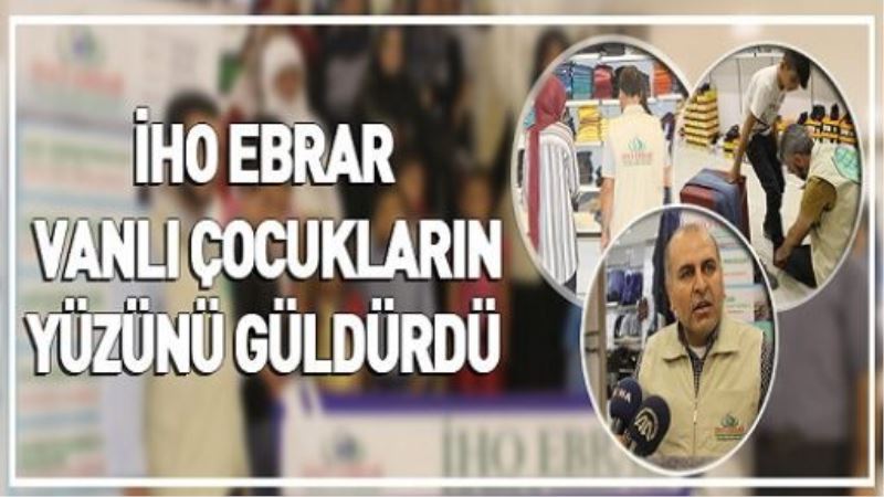 VİDEO İZLE-İHO EBRAR VANLI ÇOCUKLARIN YÜZÜNÜ GÜLDÜRDÜ