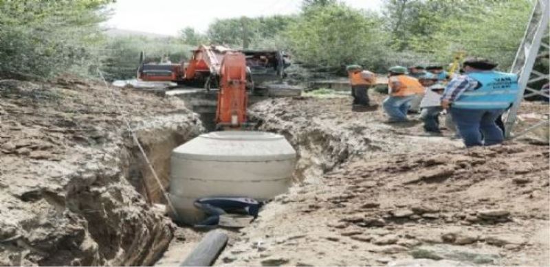 İki mahallede kanalizasyon hattı çalışması…