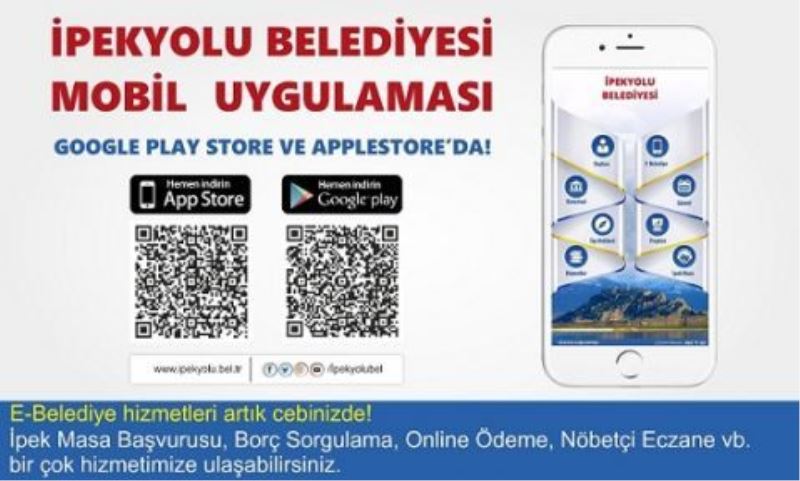 İPEKYOLU BELEDİYESİ ARTIK MOBİL UYGULAMALARDA