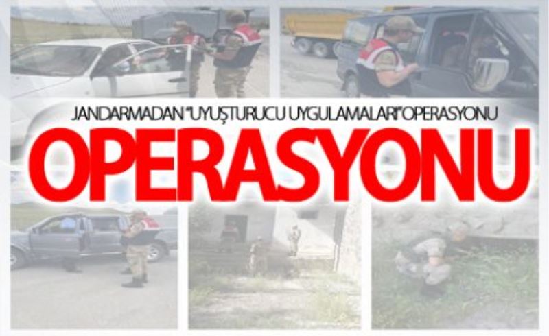 Jandarmadan 314 personelle uyuşturucu uygulaması