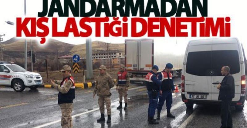 Jandarmadan kış lastiği denetimi