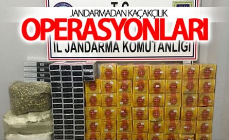 Jandarmanın kaçakçılık operasyonları sürüyor