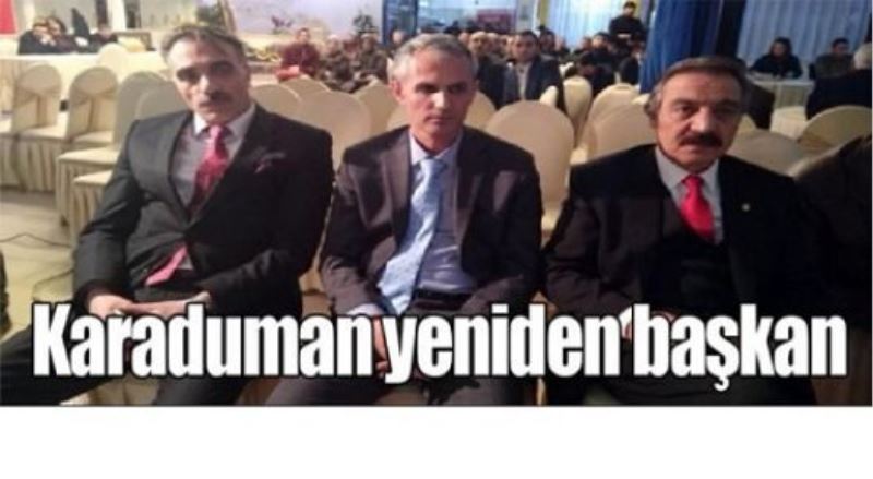 Karaduman yeniden başkan