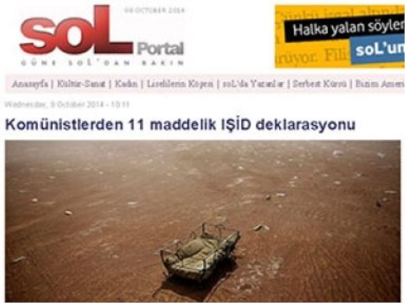 Komünistlerden 11 Maddelik IŞİD Deklarasyonu!