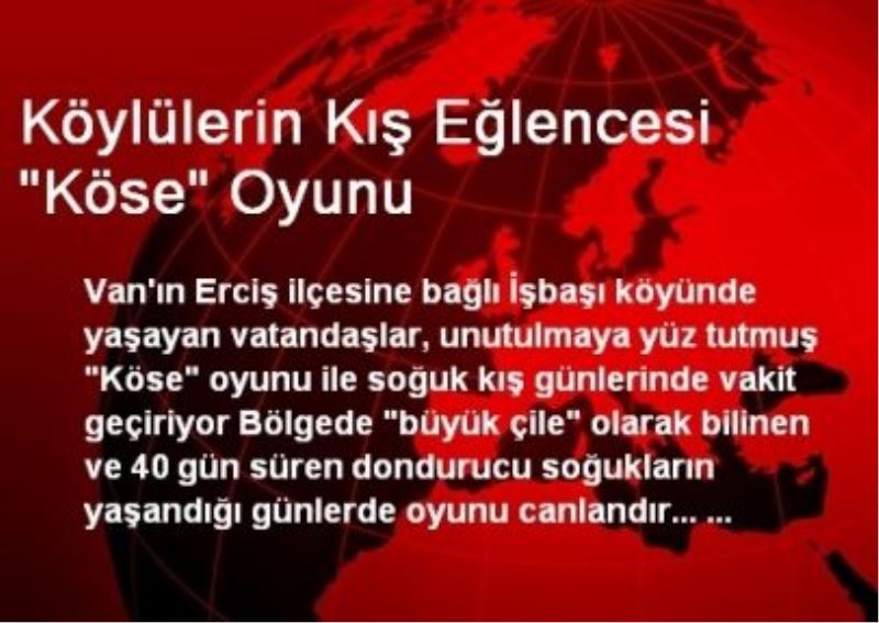 Köylülerin Kış Eğlencesi 