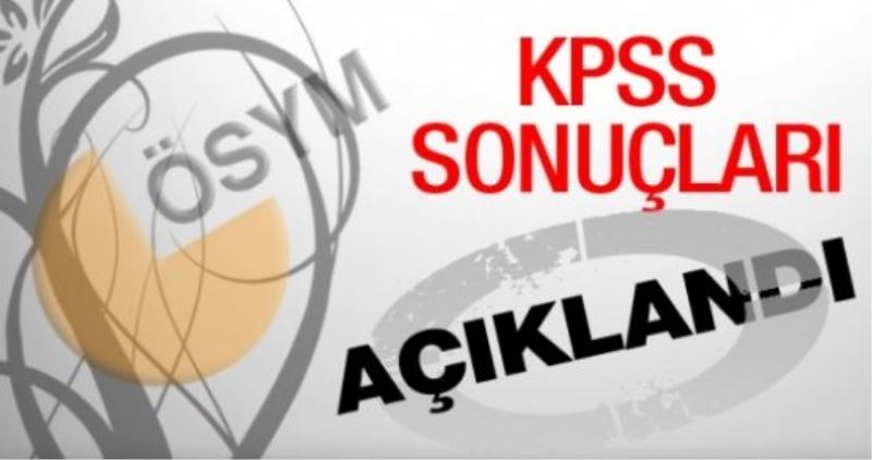 KPSS sonuçları açıklandı