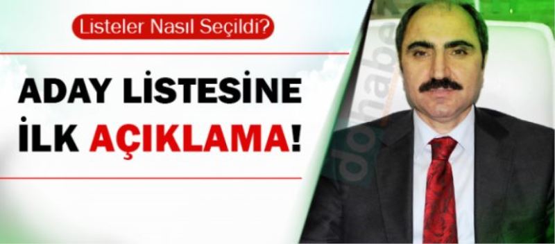 Listeye İlk Açıklama!