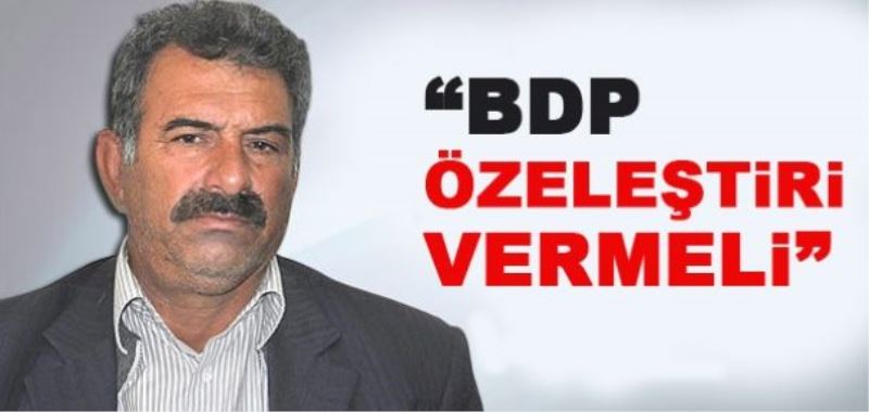 Mehmet Öcalan’dan BDP’ye eleştiri