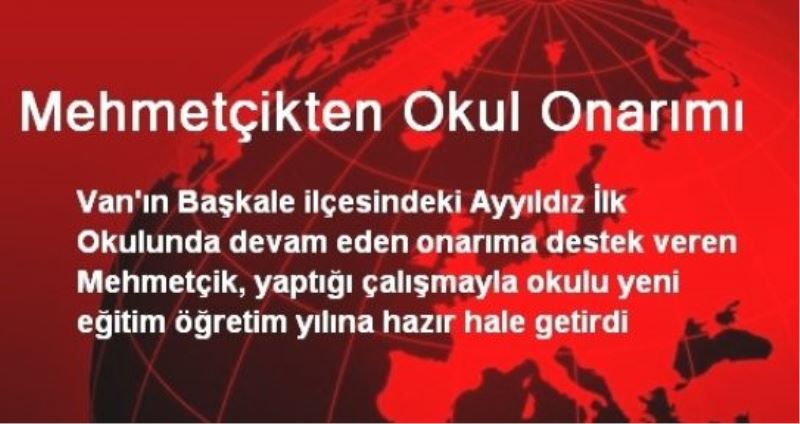 Mehmetçikten Okul Onarımı