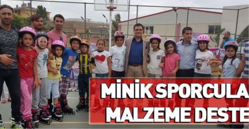MİNİK SPORCULARA MALZEME DESTEĞİ