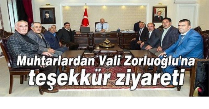 Muhtarlardan hizmet teşekkürü…