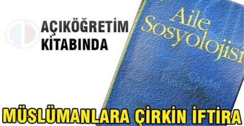 Müslümanlara çirkin iftira